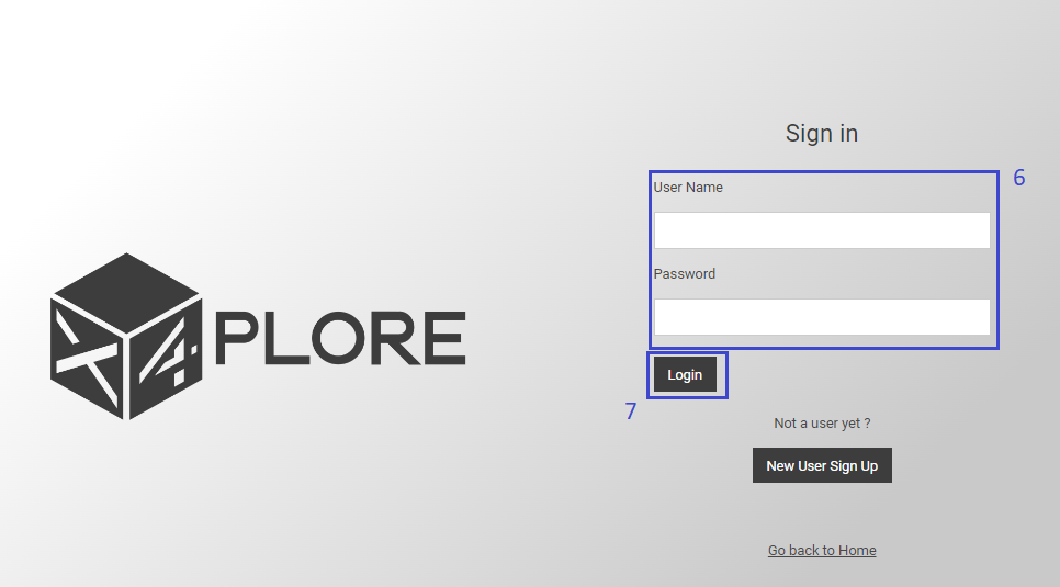 X4plore - Signup Details Page